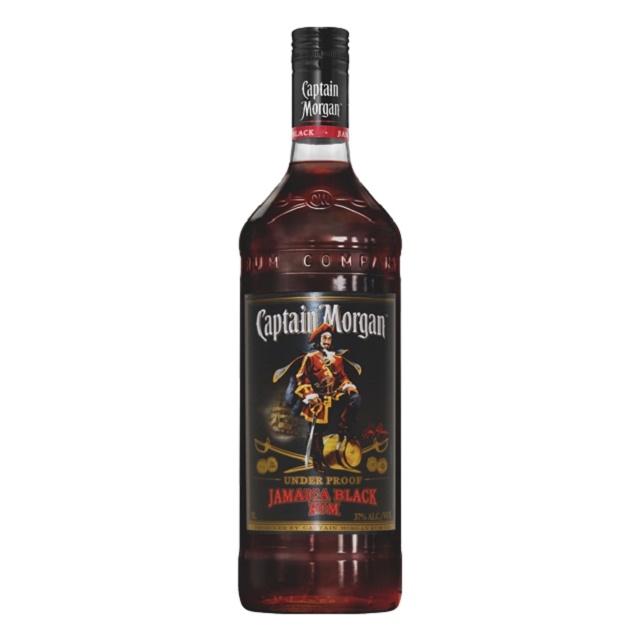 CAPTAIN MORGAN JAMAICA RUM BLACK 1LK