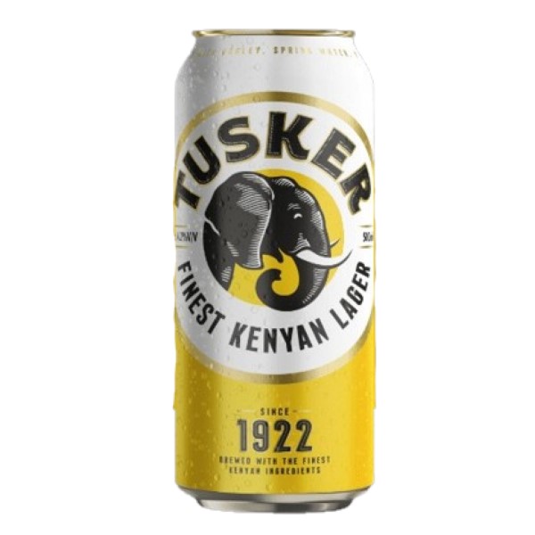 TUSKER LAGER CAN